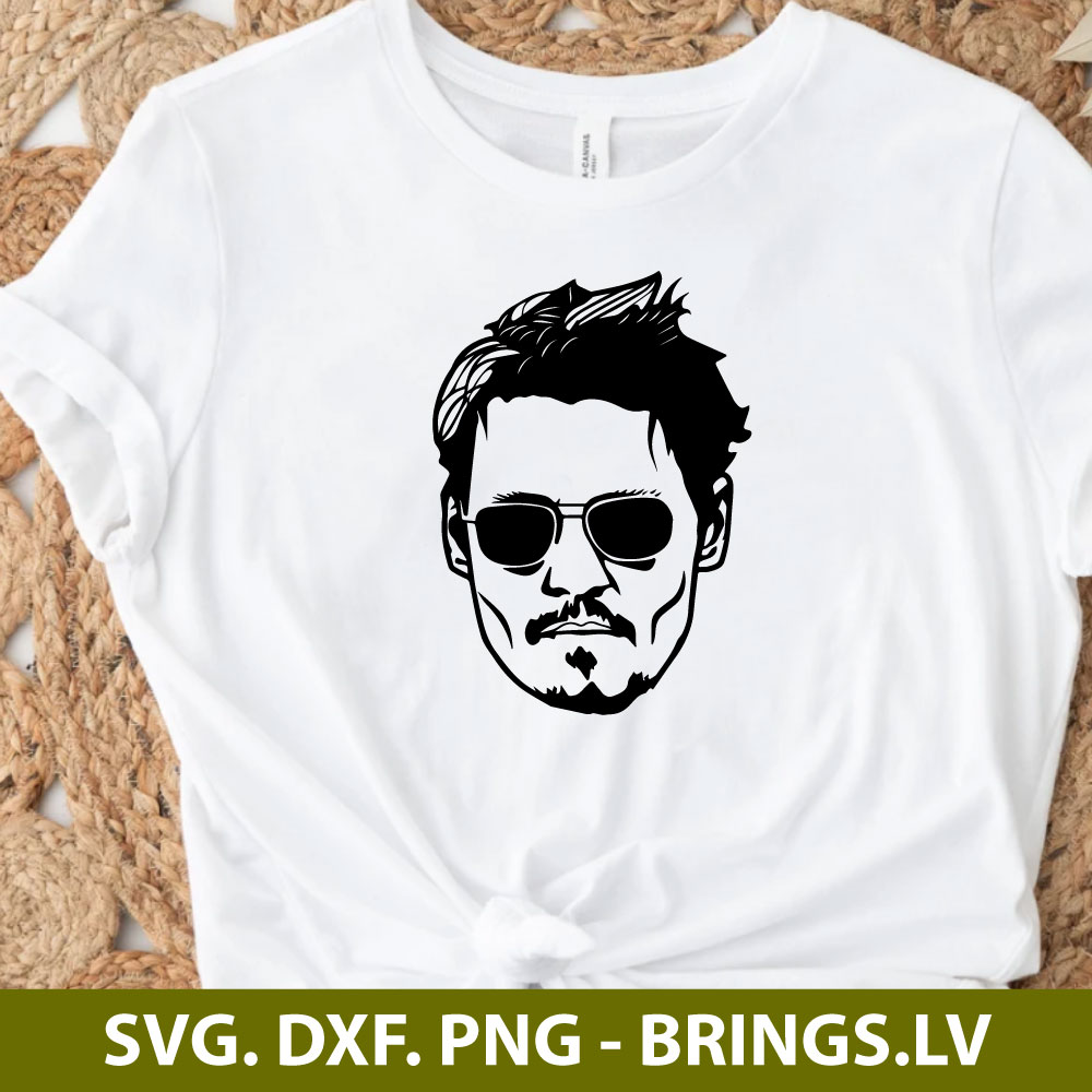 Johnny Depp SVG File