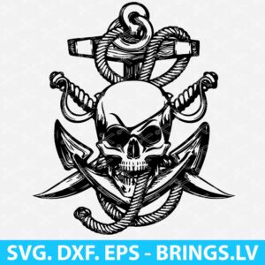 Pirate & Anchors SVG