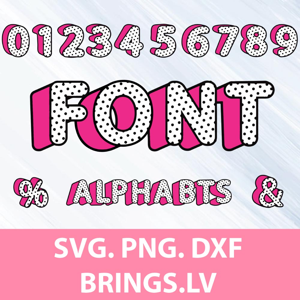 Polka Dot Font SVG