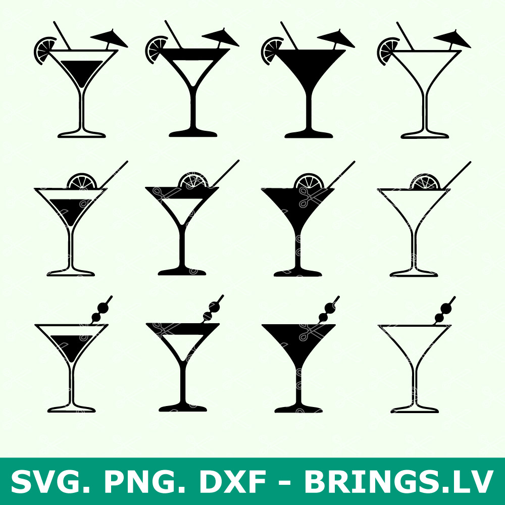 Martini Glass SVG