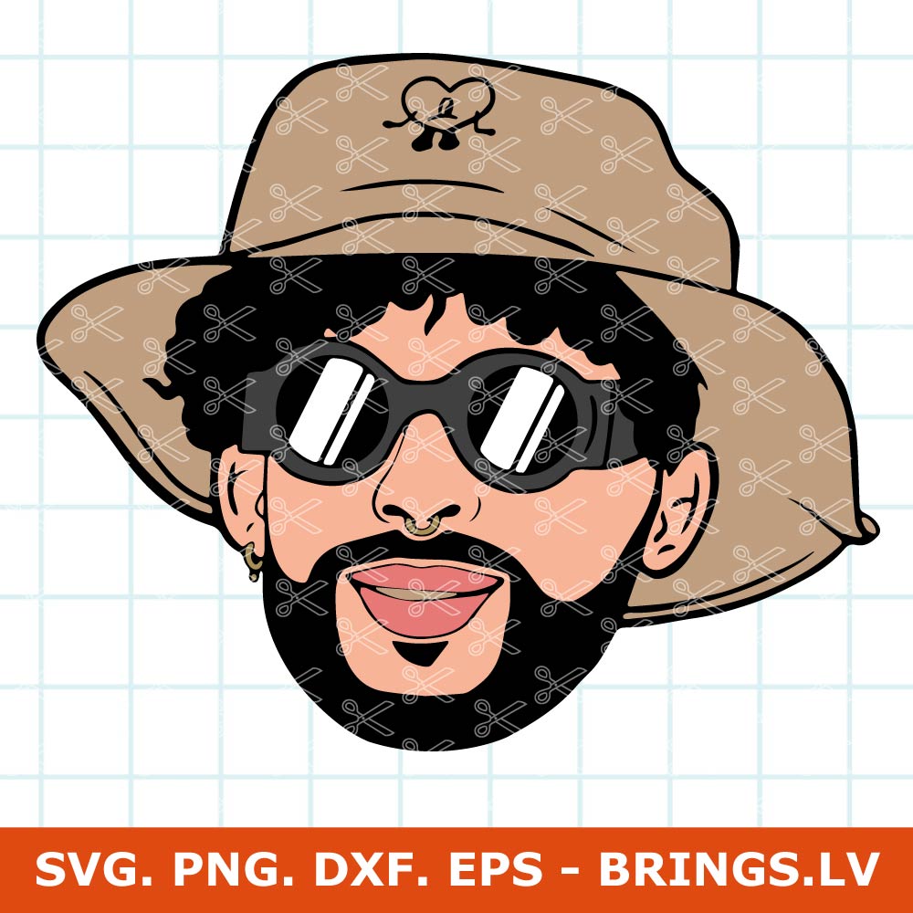 Bad Bunny Face SVG