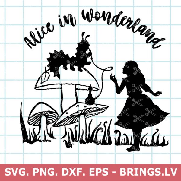 Alice in Wonderland SVG