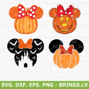 Minnie Mouse Pumpkin SVG