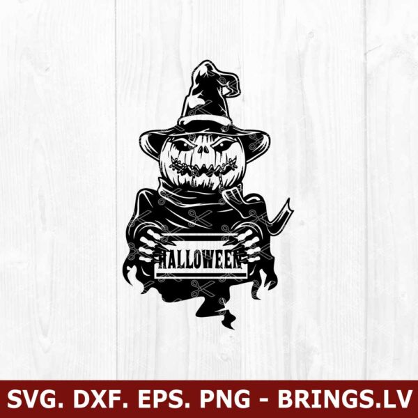 Pumpkin Halloween Scary SVG