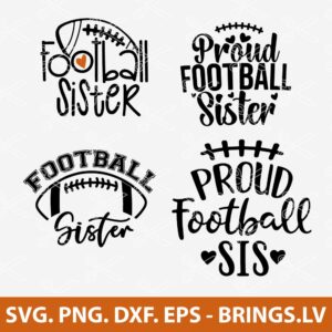 Football Sister SVG