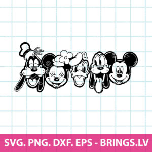 Mickey Mouse And Friends SVG