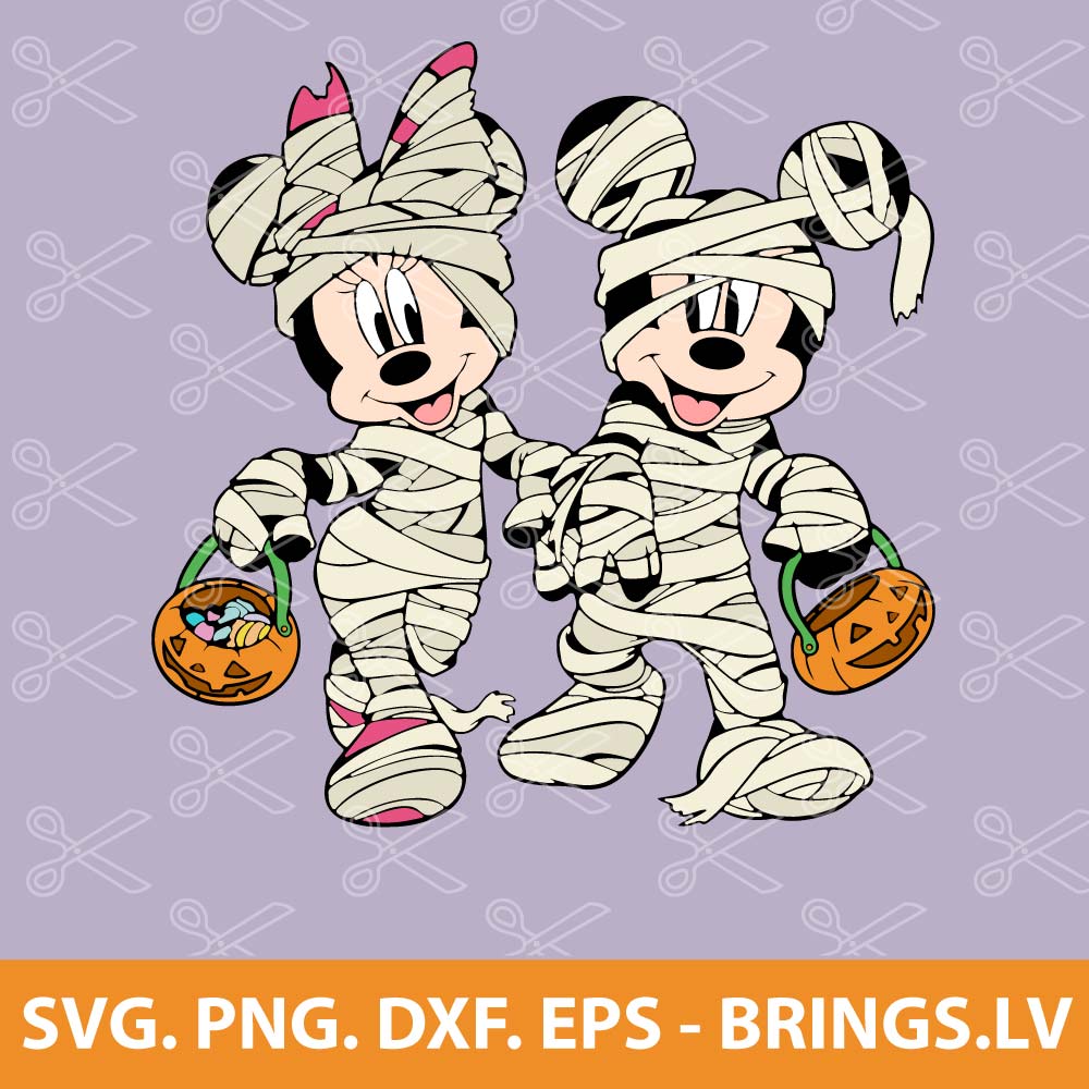Mickey and Minnie Mouse Halloween SVG