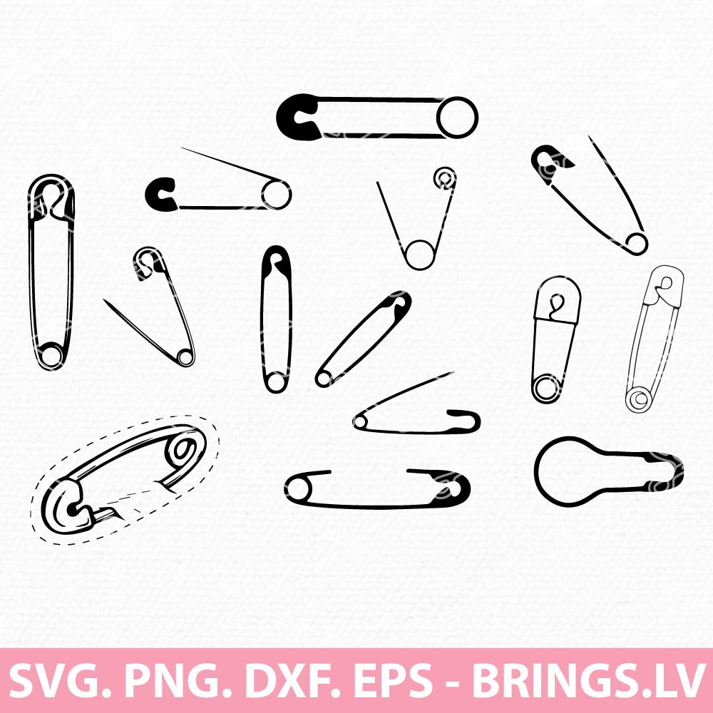 Safety Pin SVG