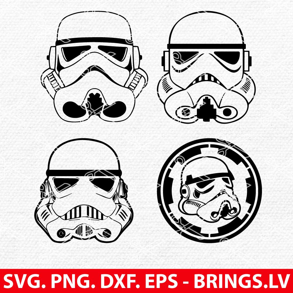 Storm Trooper SVG Star Wars SVG PNG DXF EPS Cut Files For Cricut And Silhouette