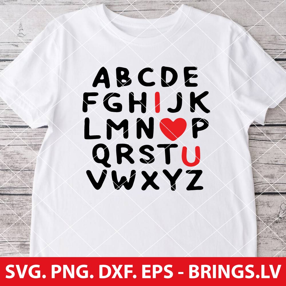 ABC I Love you Valentine SVG | Valentine SVG | Valentine’s Day SVG