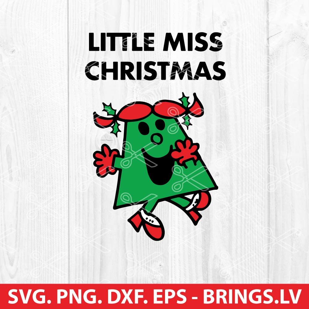 Little Miss Christmas SVG