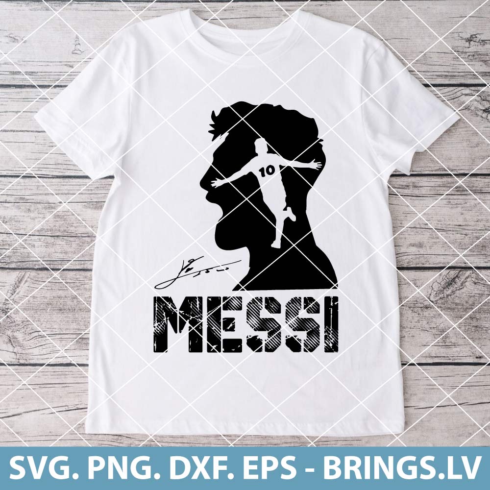 Messi SVG | Football SVG | PNG | DXF | EPS | Cutting Files for Cricut ...