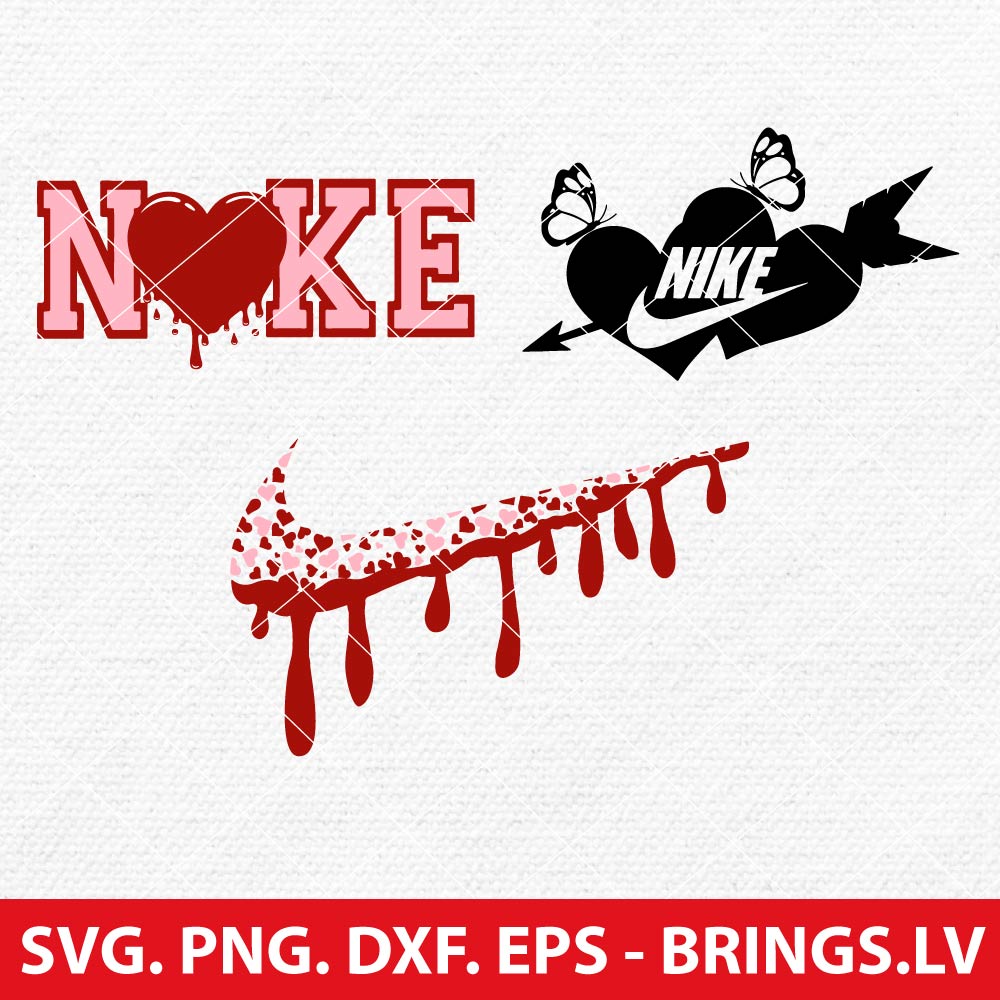 Nike Heart Logo SVG, Nike Love Heart PNG