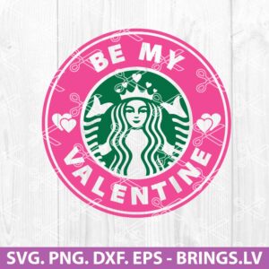 Starbucks Tumbler Valentines Day SVG