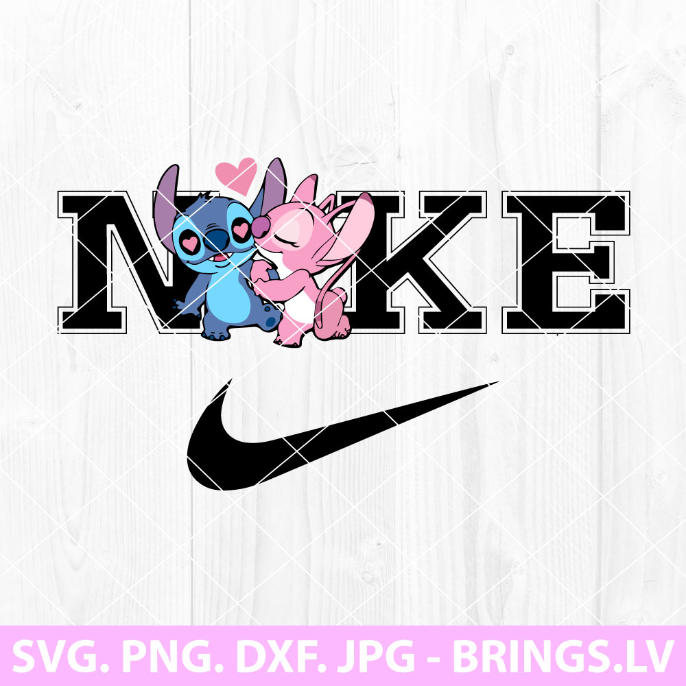 Nike Lilo Stitch SVG | Nike SVG | Valentine SVG | Love SVG | Heart SVG