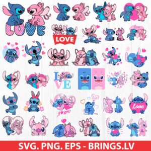 Stitch Valentine SVG