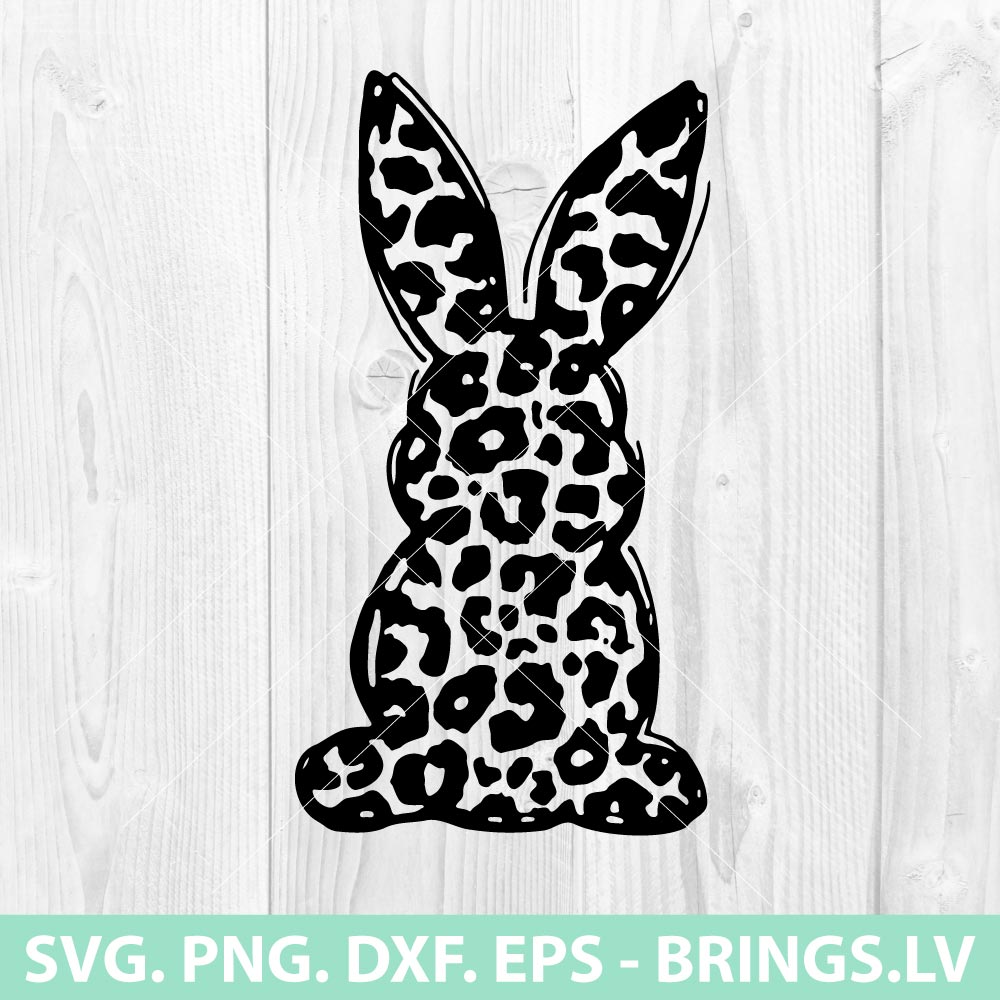 Easter Bunny Leopard SVG