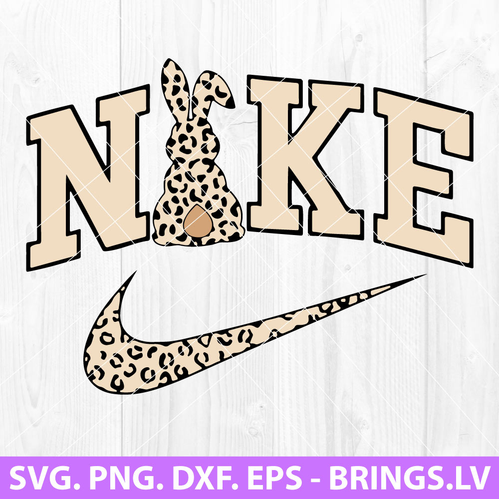 Nike Easter Leopard Bunny SVG