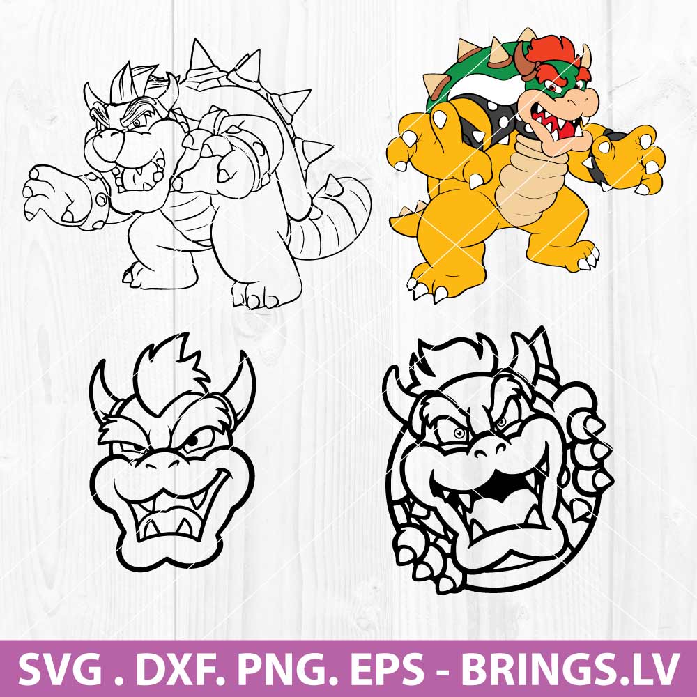 Bowser Svg Super Mario Svg Bundle Video Game Svg Anime Svg Yoshi