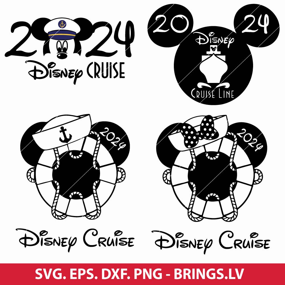 Disney Cruise 2024 Svg Bundle