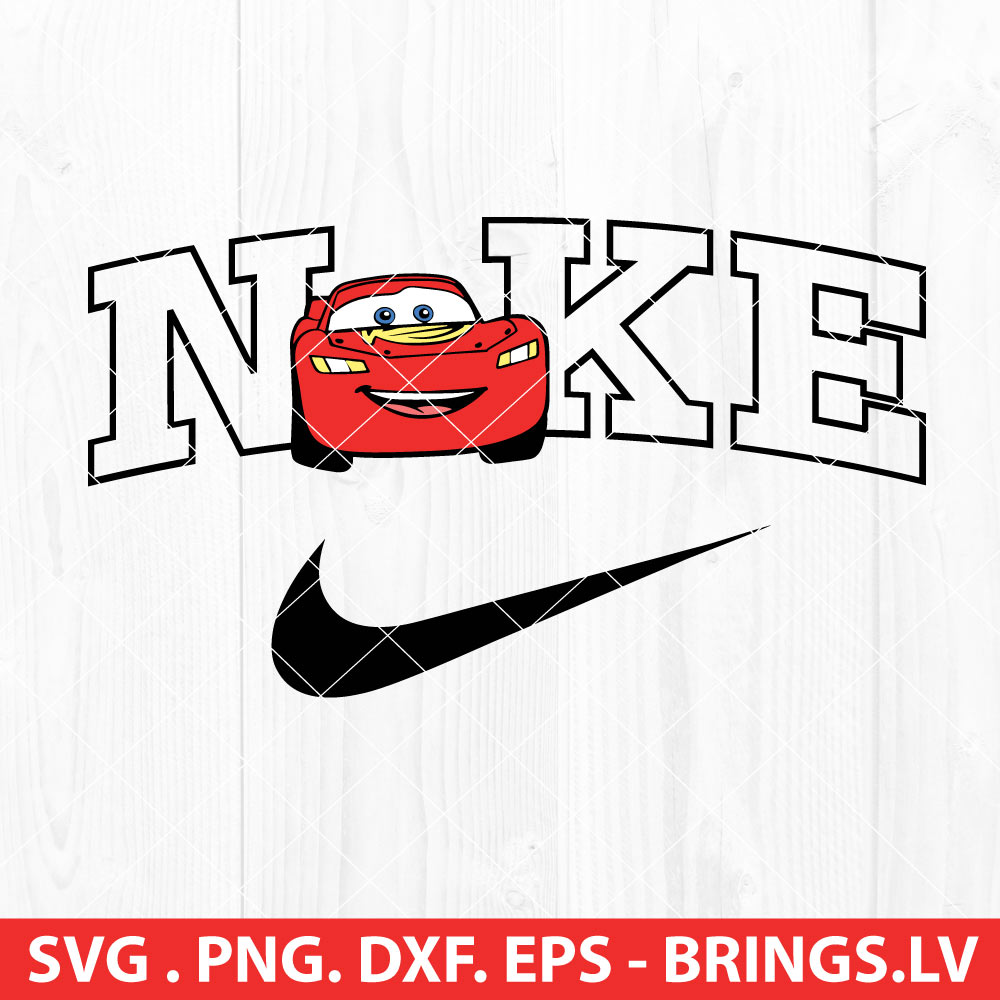 Lightning McQueen Nike SVG