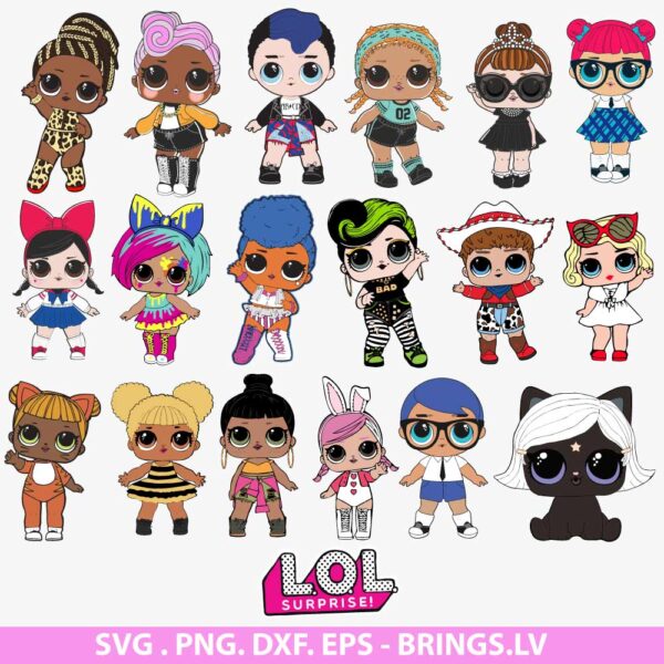 LOL Surprise Dolls Bundle SVG