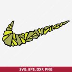 Nike Logo Art SVG | Nike SVG | Nike Art PNG | Nike Drawing SVG | DXF | EPS | Cut Files for Cricut & Silhouette