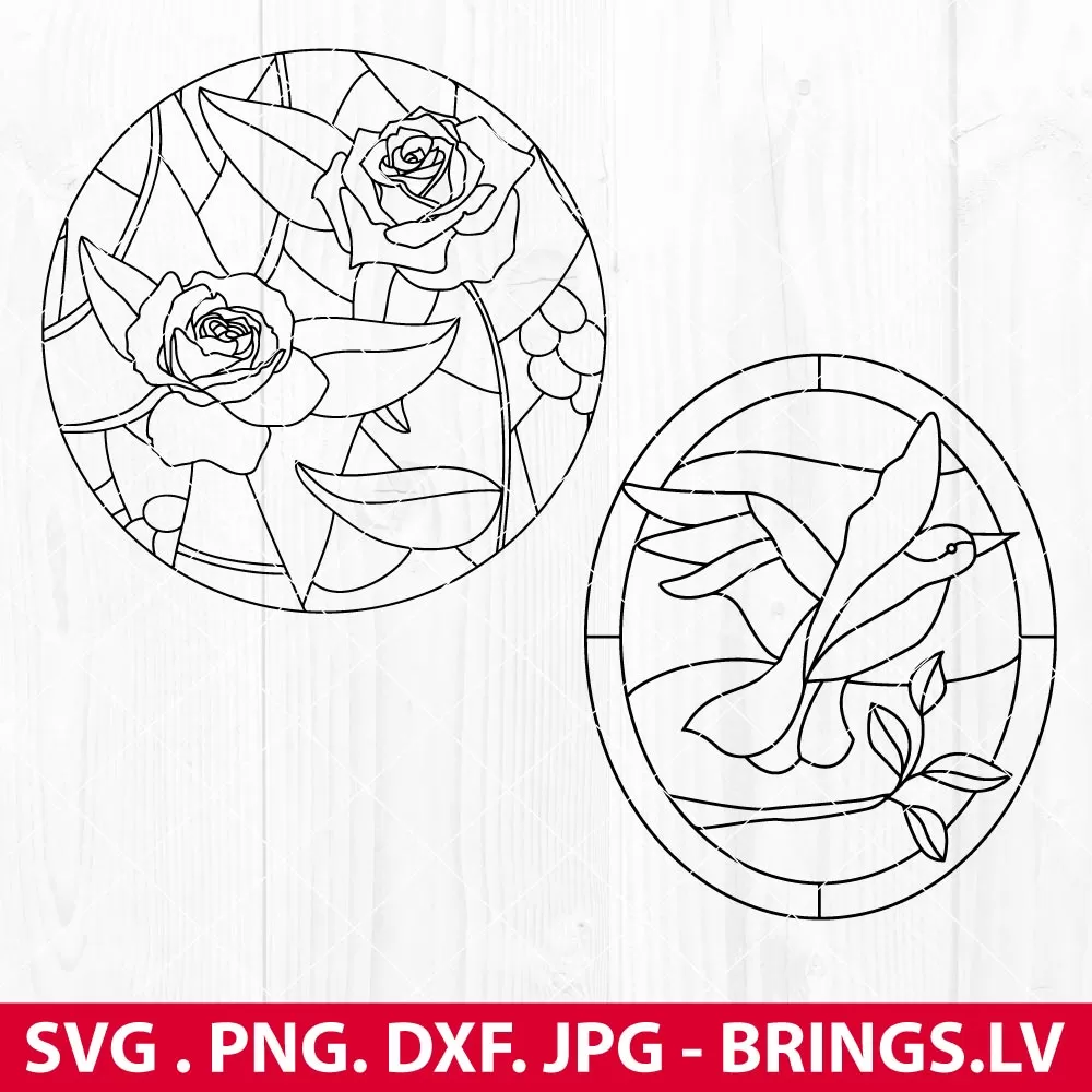 Stained Glass Patterns SVG