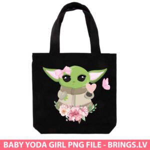 Baby Yoda Girl PNG