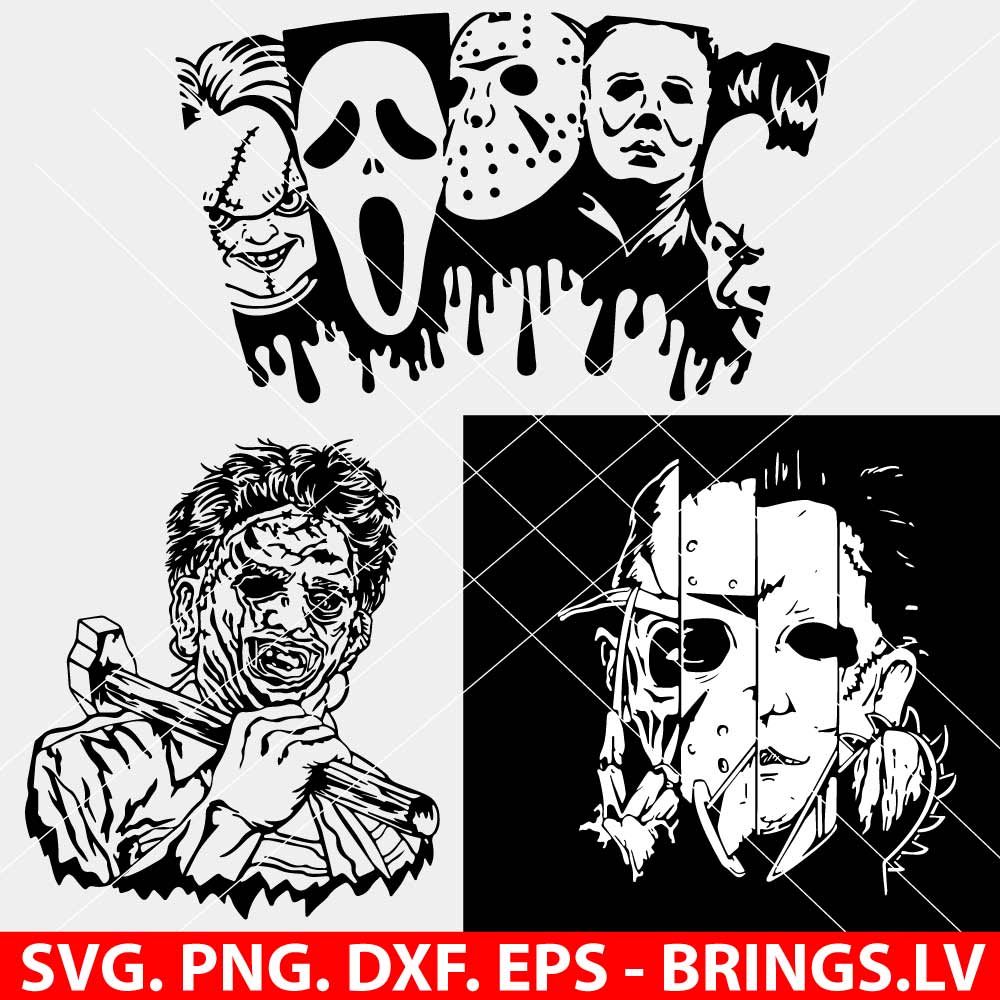 Halloween Horror Movie Killers SVG Bundle