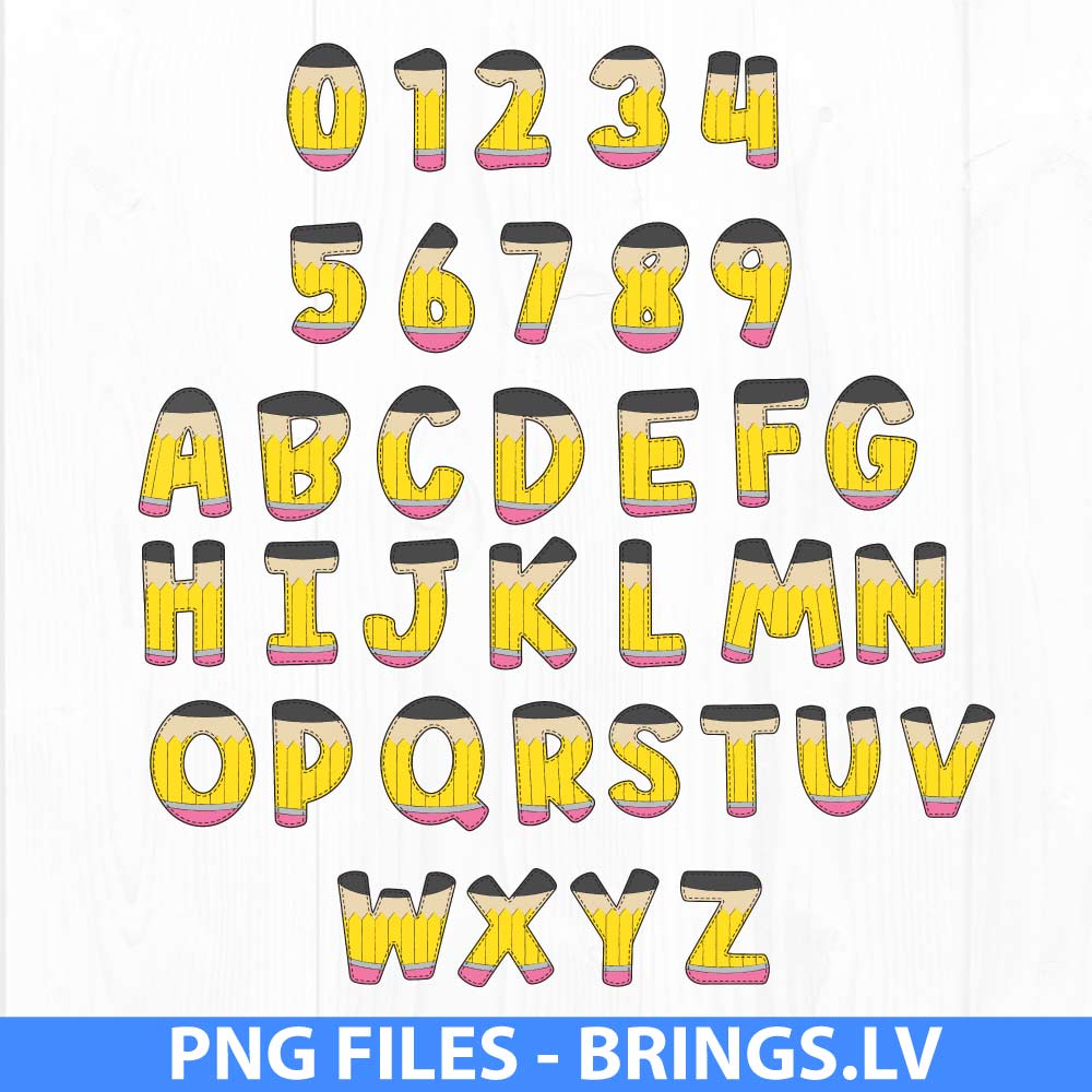 Pencil PNG Letters