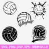 Volleyball Svg Volleyball With Heart Svg Volleyball Svg Bundle Png Dxf Eps Cutting Files