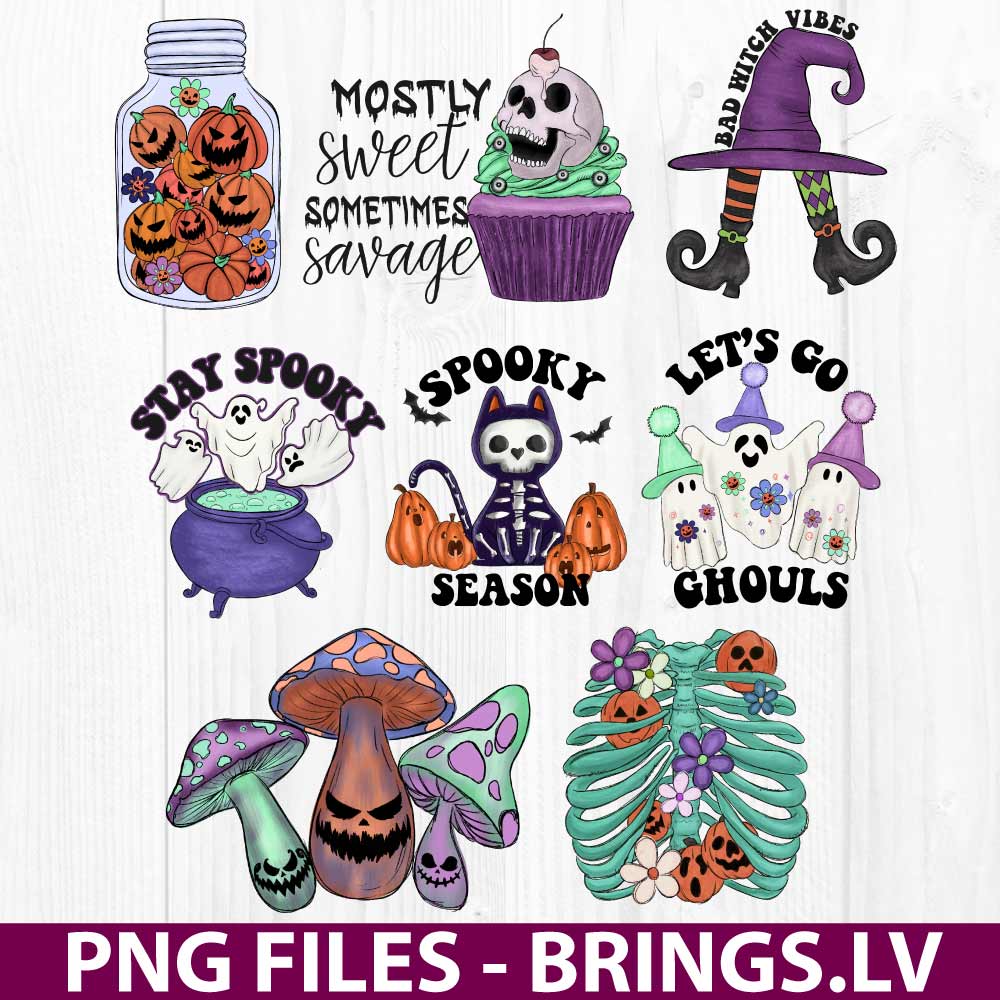 Cute Halloween Sublimation PNG Designs