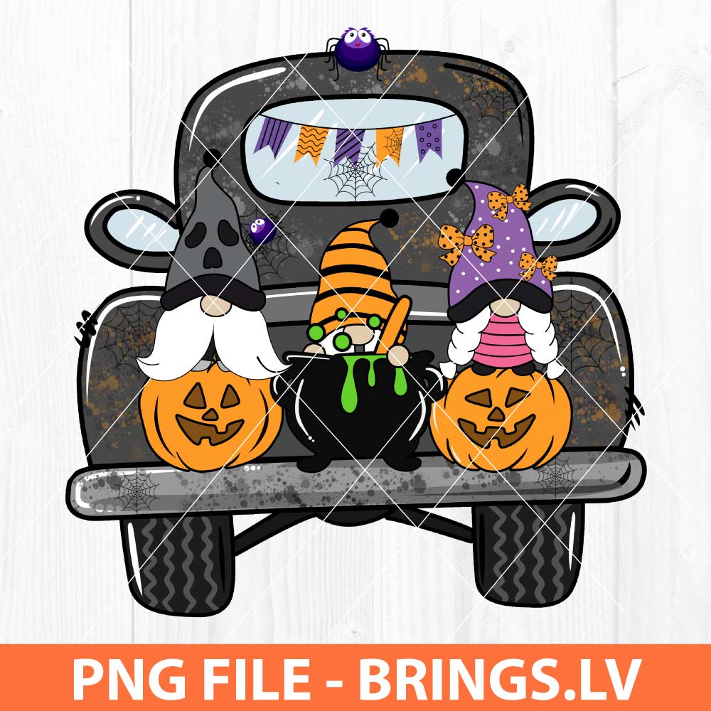 Halloween Truck PNG Sublimation Design