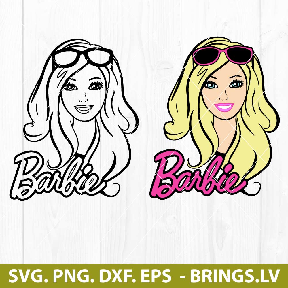 Barbie Face SVG Bundle, Barbie Head SVG, Barbie Doll Movie