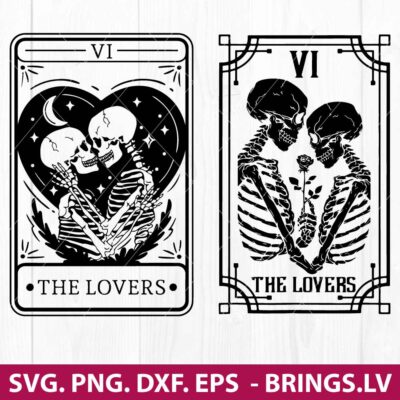 Lovers Tarot Card SVG