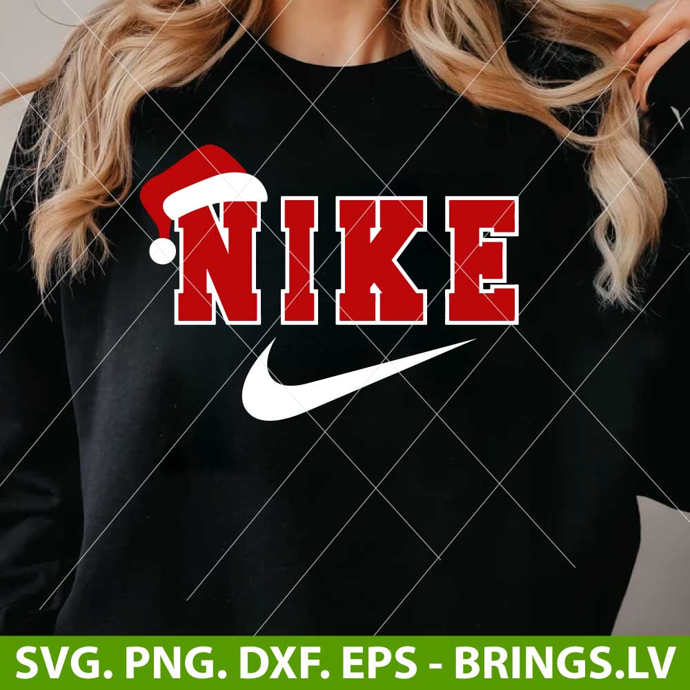 Nike Logo Christmas SVG