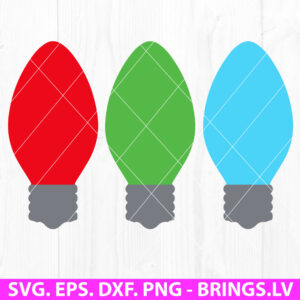 Christmas Light Bulb SVG