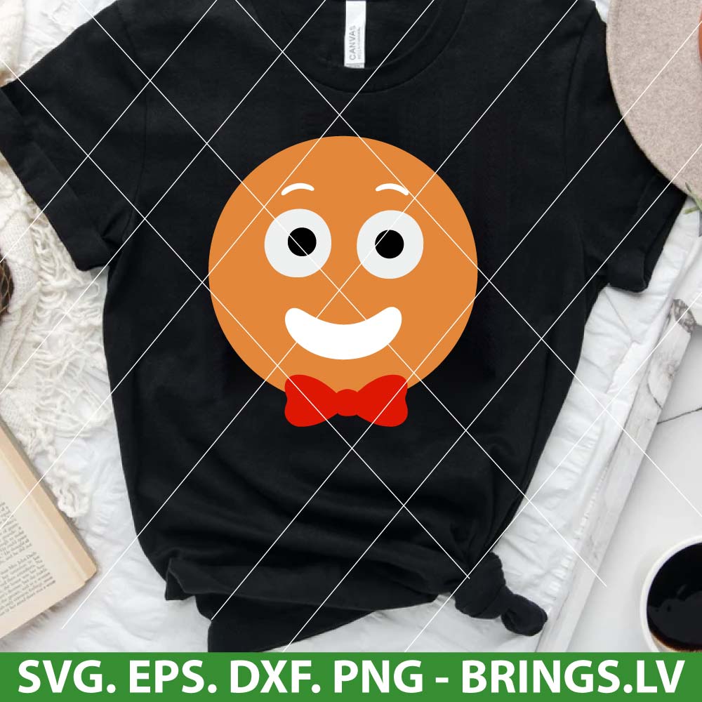 Gingerbread Face SVG
