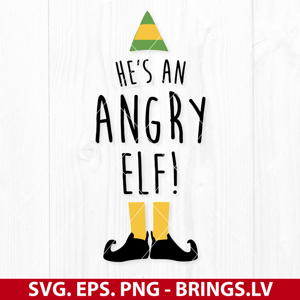 Hes An Angry Elf SVG