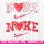 Valentines Nike Heart SVG, Nike Love SVG Bundle, Valentines Day Nike