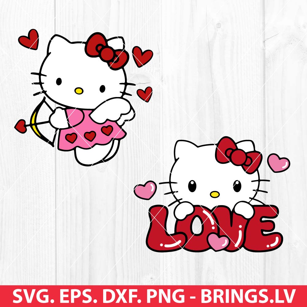 Kitty Valentine SVG Bundle