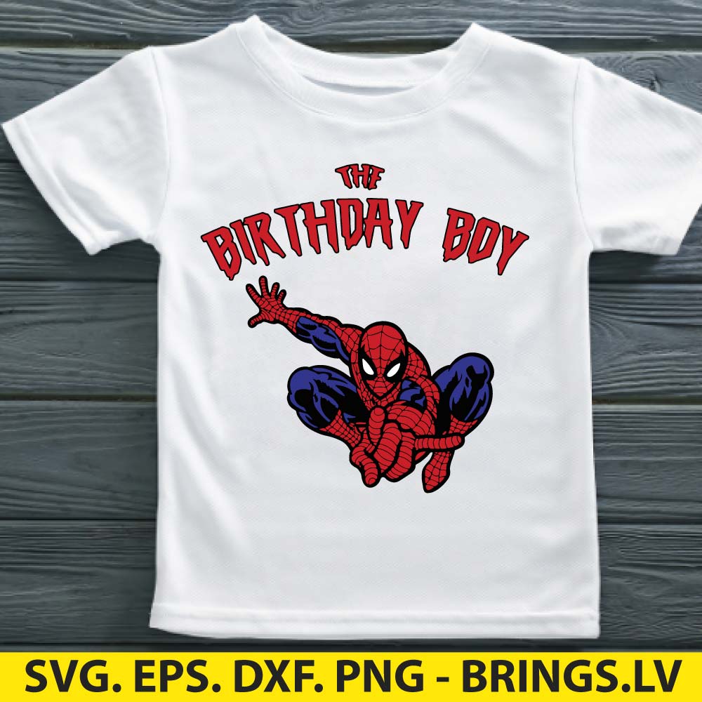 Spiderman Birthday Boy SVG