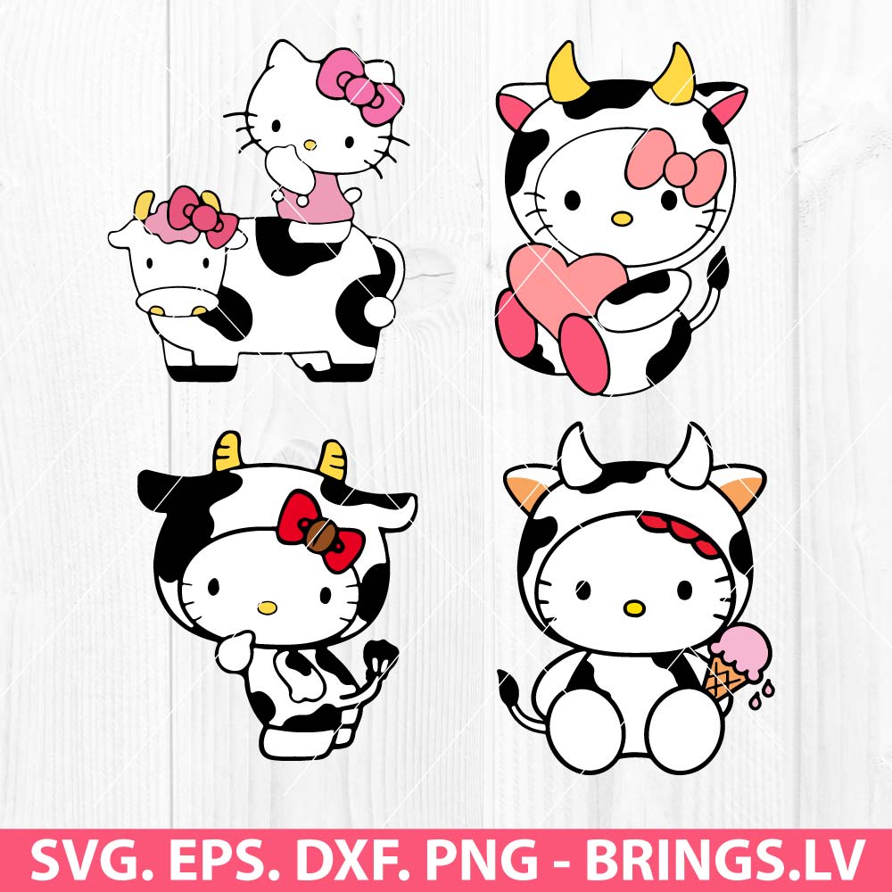 Hello Kitty Cow SVG