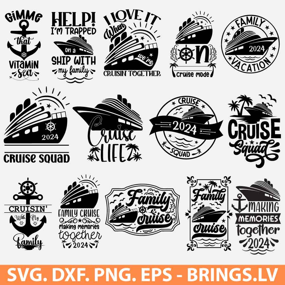 Cruise Ship SVG Cut File