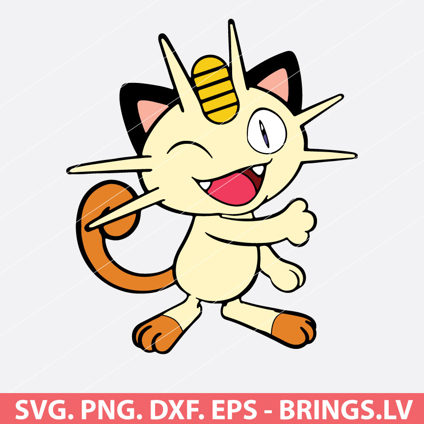 Meowth Pokemon SVG