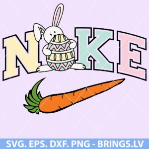 Nike Easter Rabbit Bunny with Egg SVG