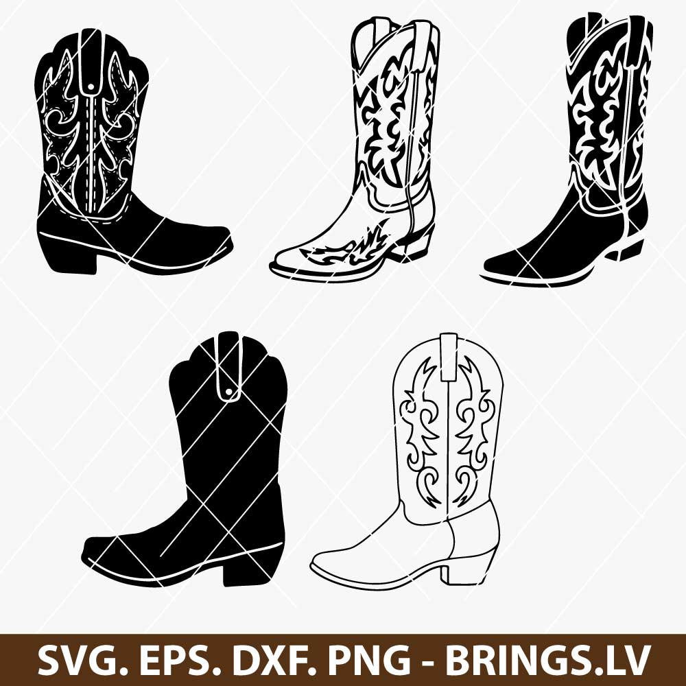 Cowboy Boots SVG Bundle