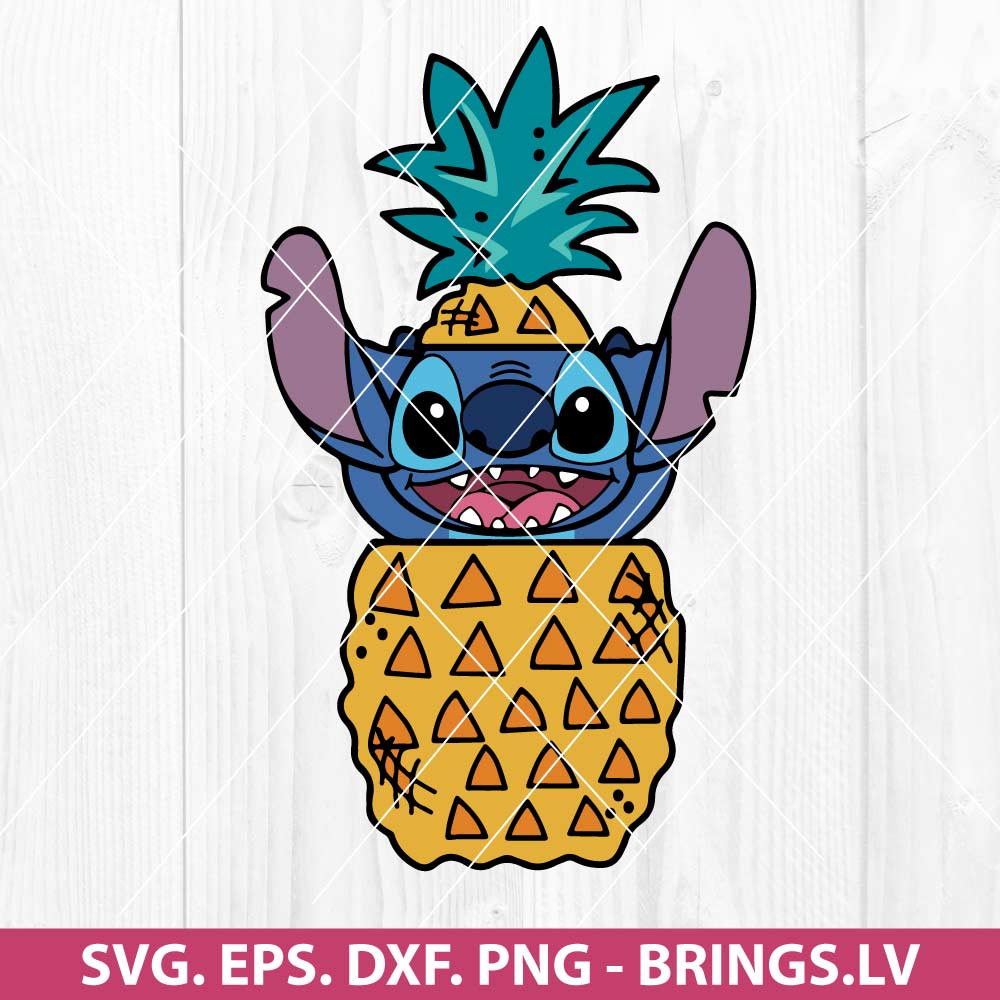 Stitch Pineapple SVG