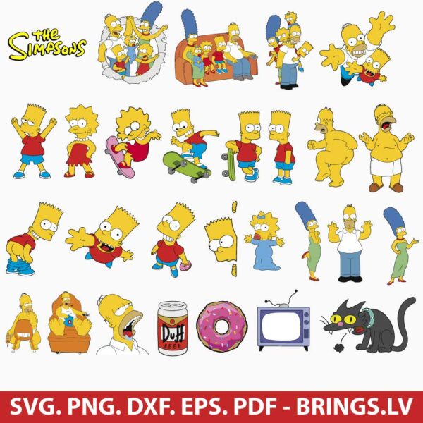 The Simpsons SVG Huge Bundle